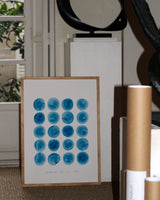 Vingt Tâches Bleues - high-quality limited edition art print poster by - Maison Charlot