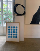 Vingt Tâches Bleues - high-quality limited edition art print poster by - Maison Charlot