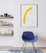 Yellow Is Cool - high-quality limited edition art print poster by - Maison Charlot