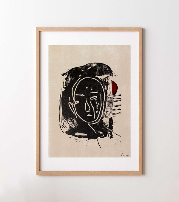 Visage - high-quality limited edition art print poster by - Maison Charlot