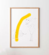 Yellow Is Cool - high-quality limited edition art print poster by - Maison Charlot